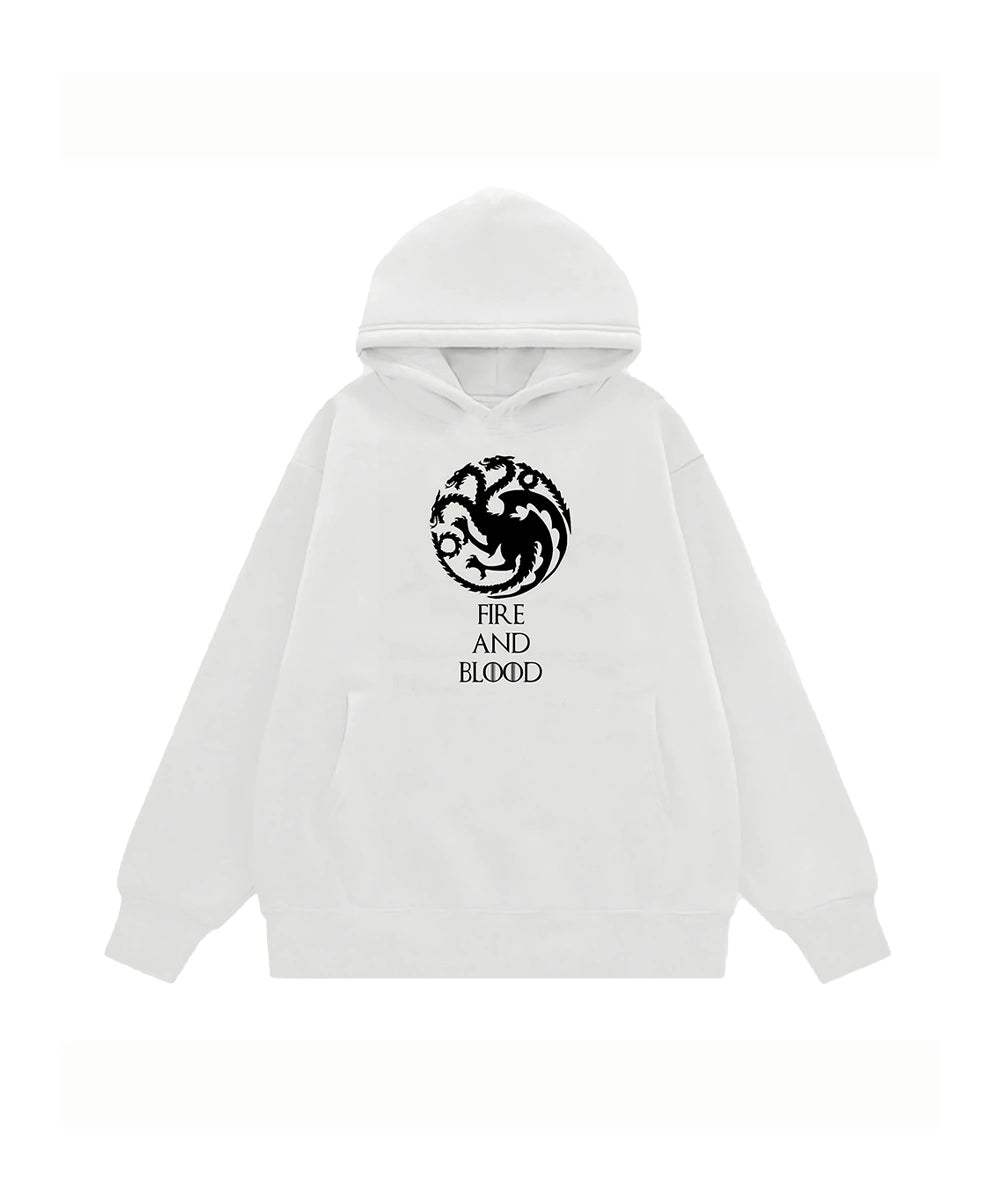Fire and blood Hoodie