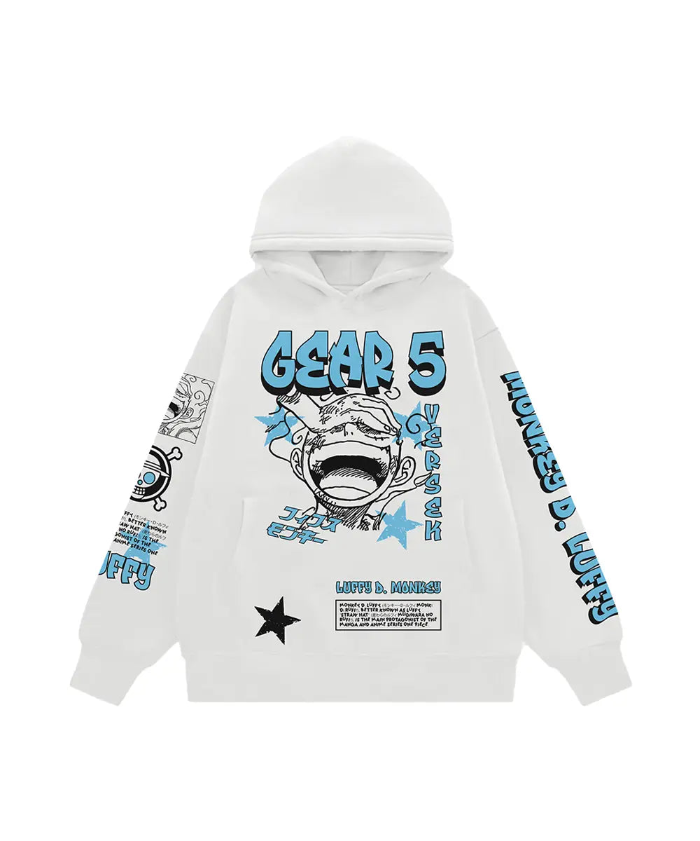 gear 5 hoodie Luffy Gear Blue Hoodie – VERSEK LLC
