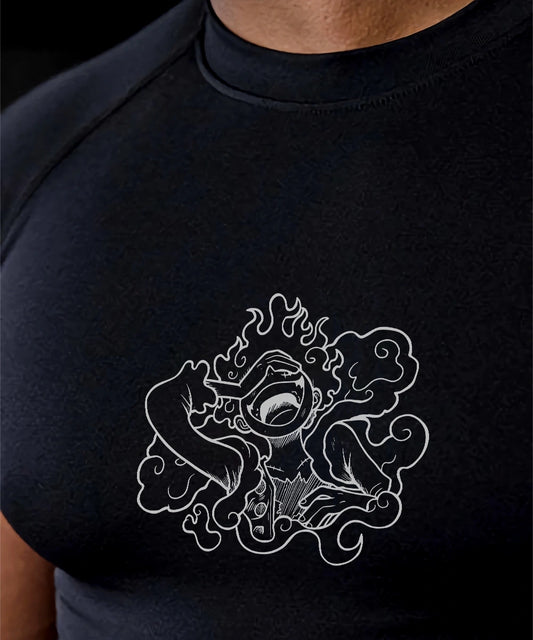 Luffy short sleeve compression