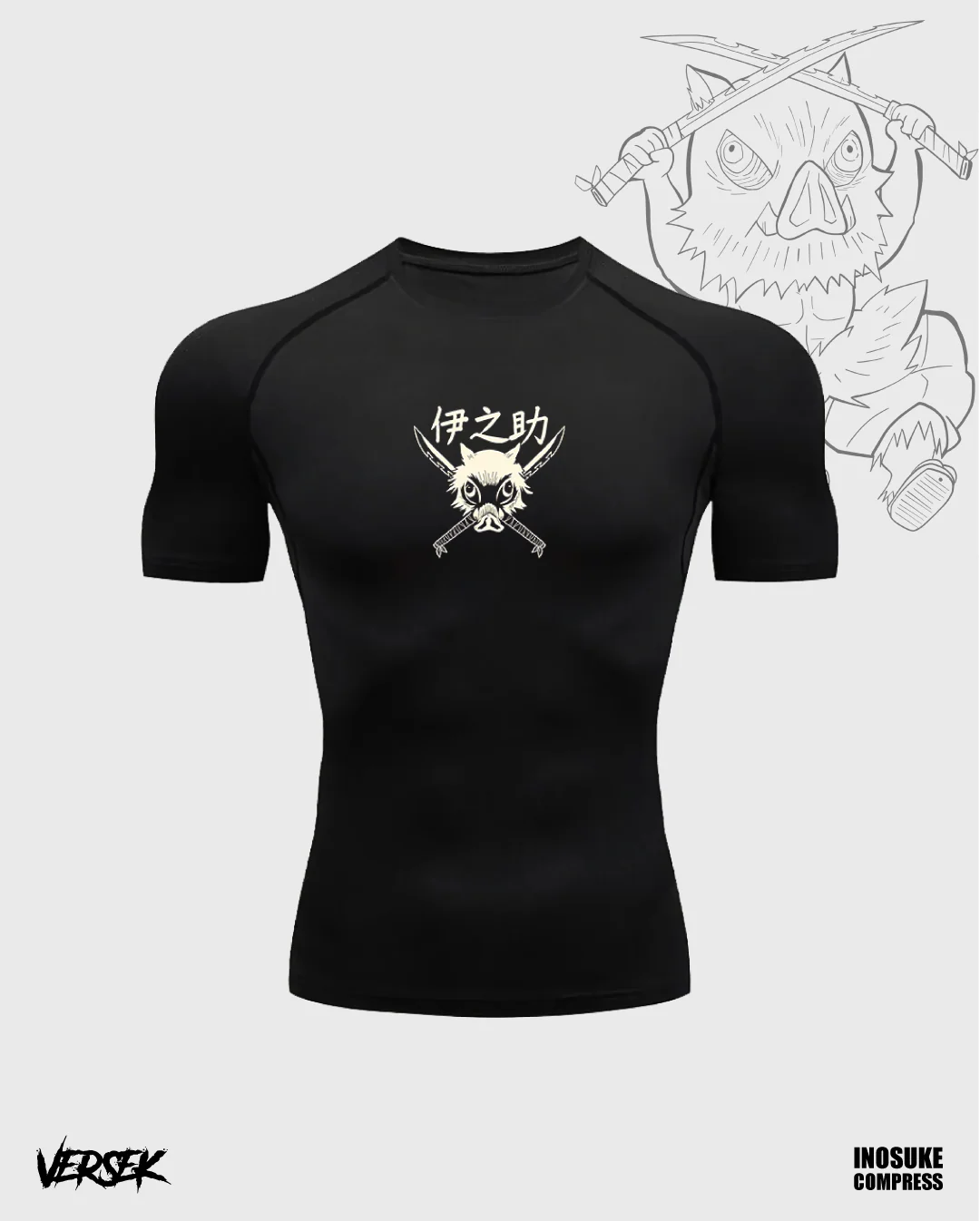 Inosuke short sleeve compression