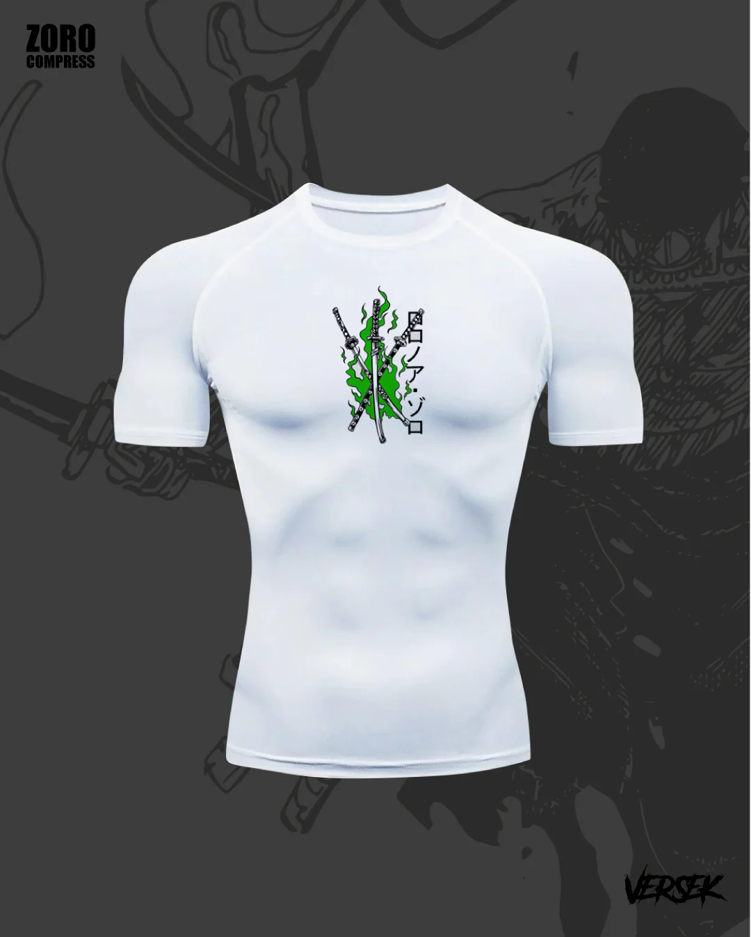 Zoro sword short sleeve compression