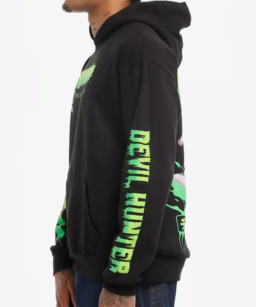 Denji Green Two Sides Hoodie