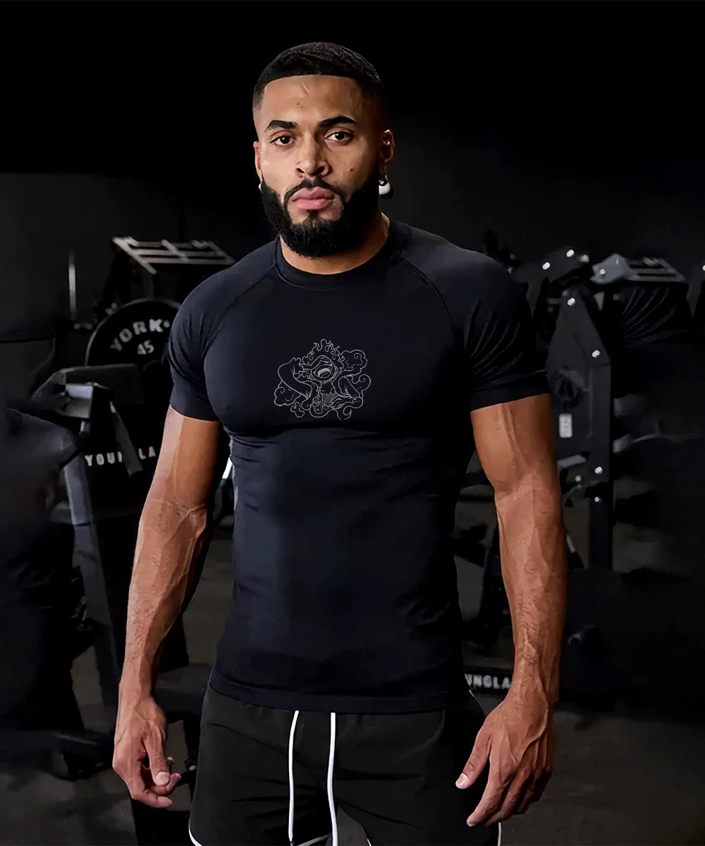 Luffy short sleeve compression