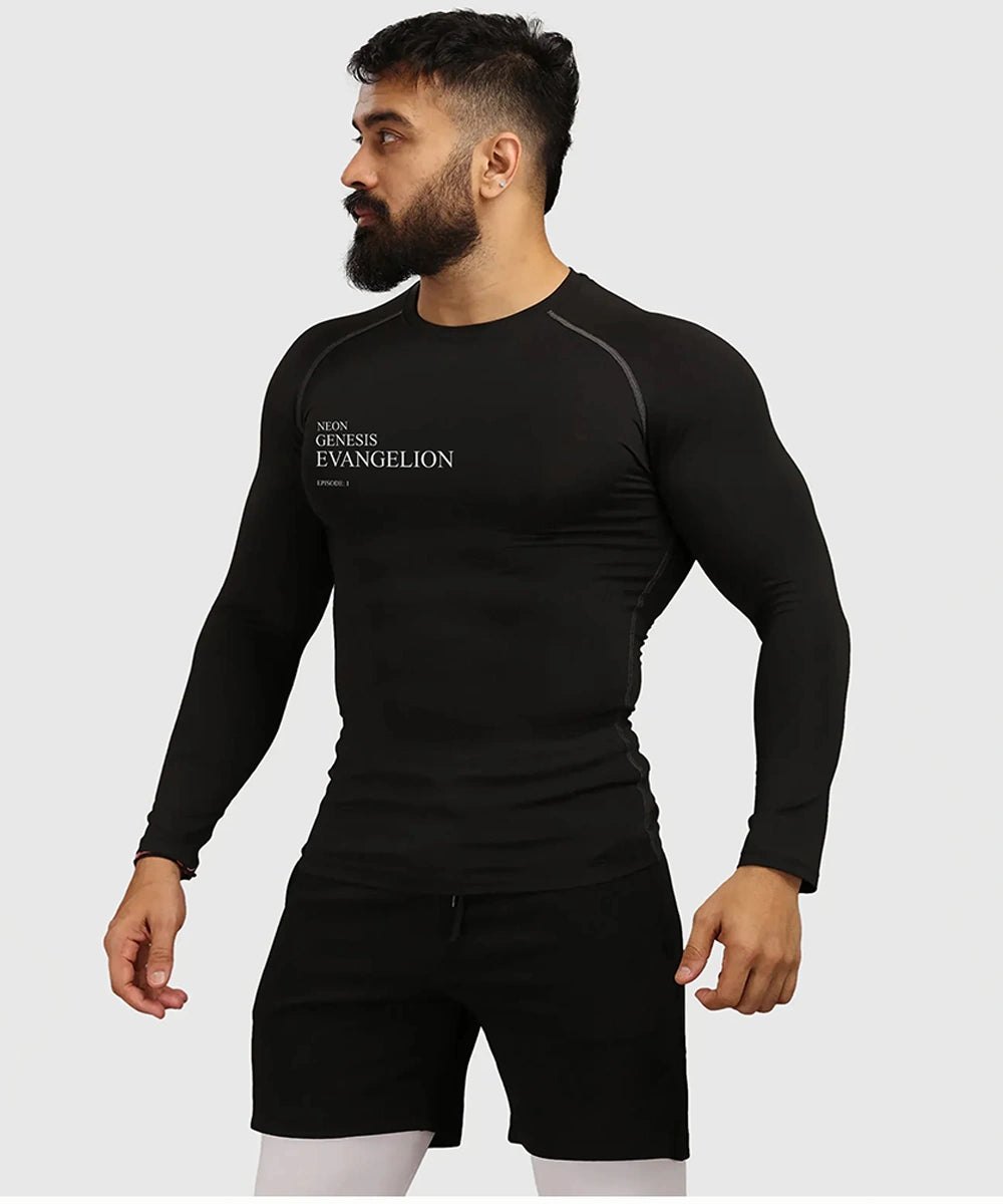 Neon genesis long sleeve compression