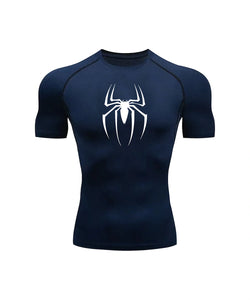 Collection of Spiderman short sleeve compression in a gallery layout