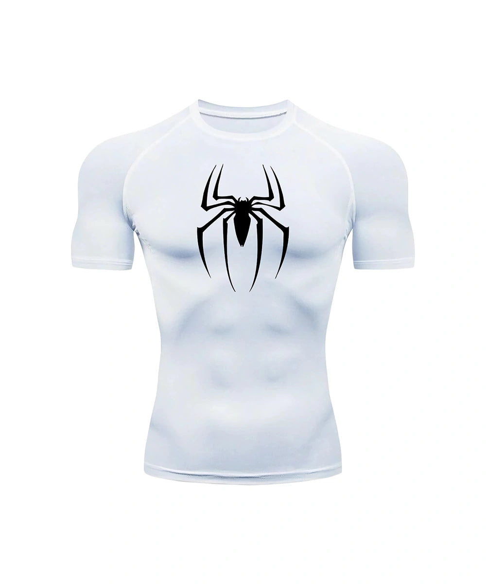 Collection of Spiderman short sleeve compression in a gallery layout