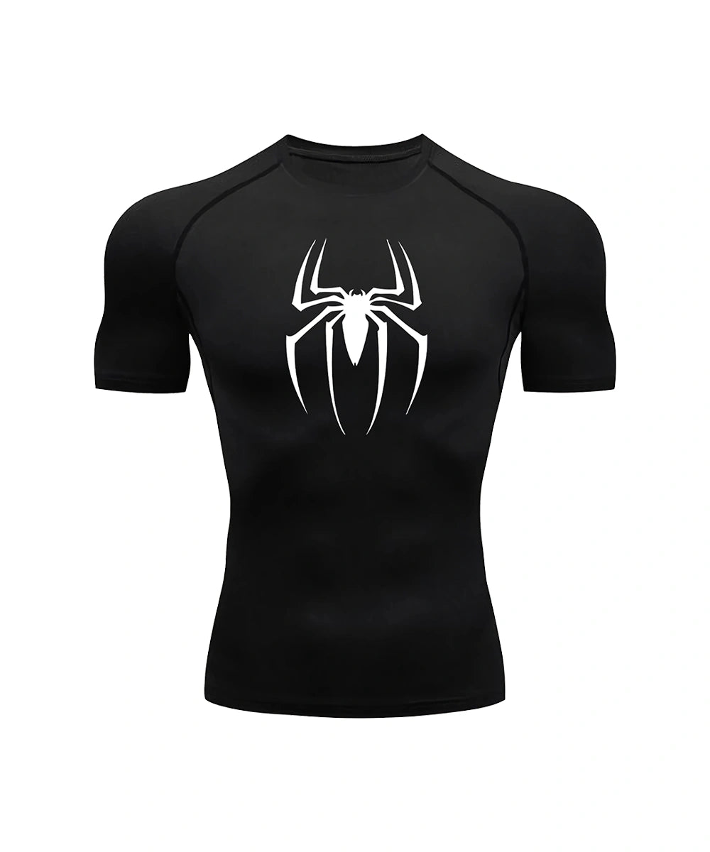 Collection of Spiderman short sleeve compression in a gallery layout