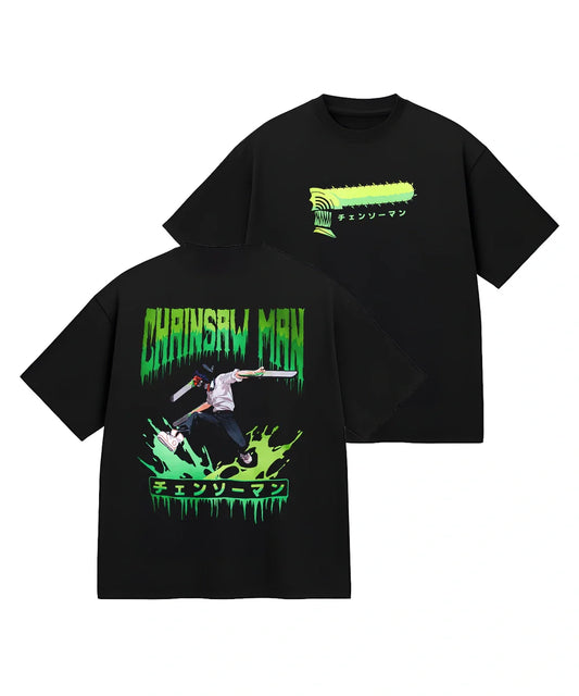 Denji Green Two Sides T-Shirt