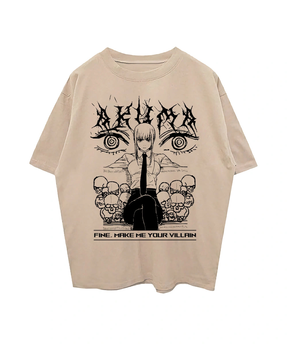 Makima Akuma B&W T-Shirt